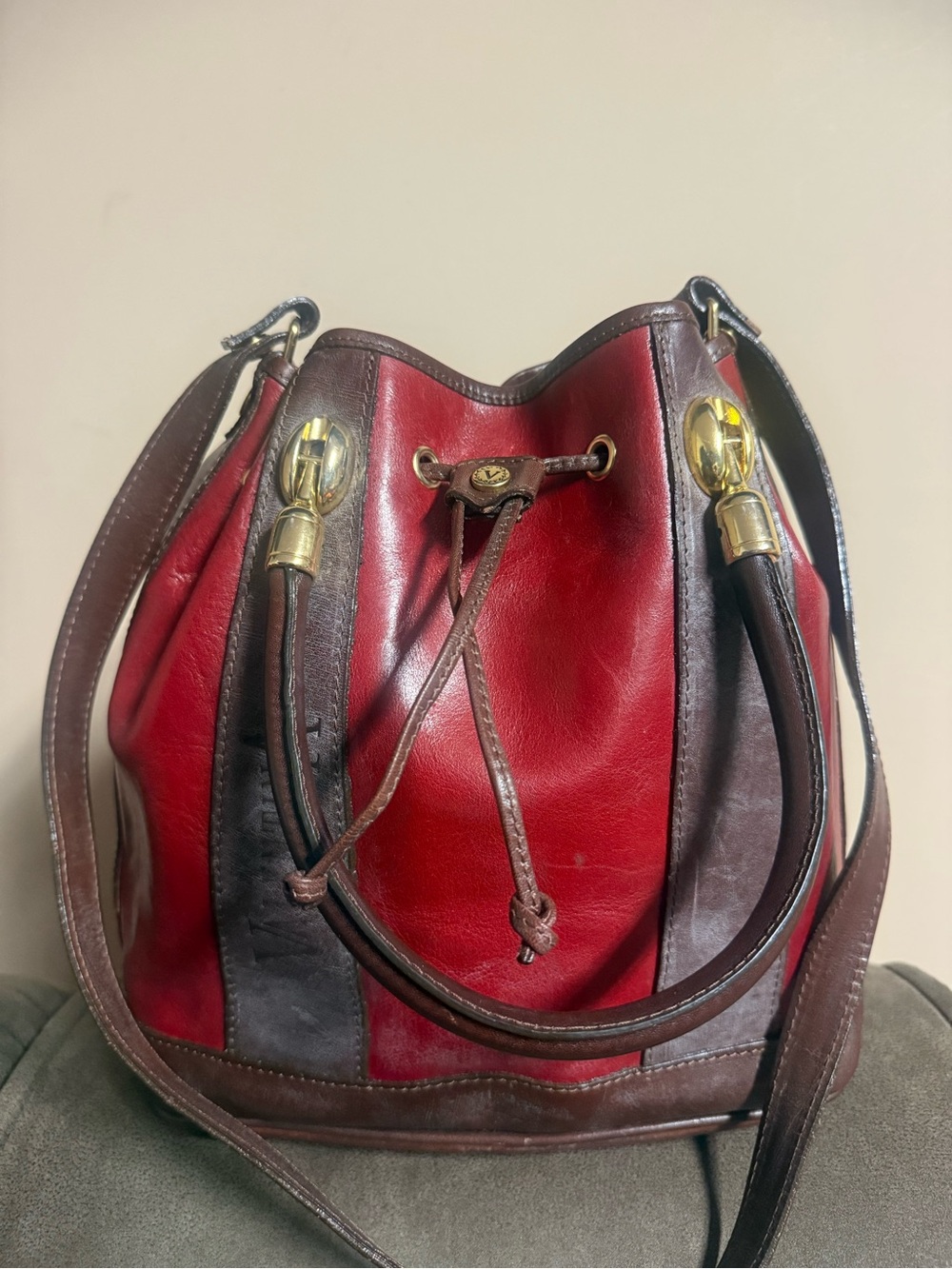 Valentina Leather Bucket Bag